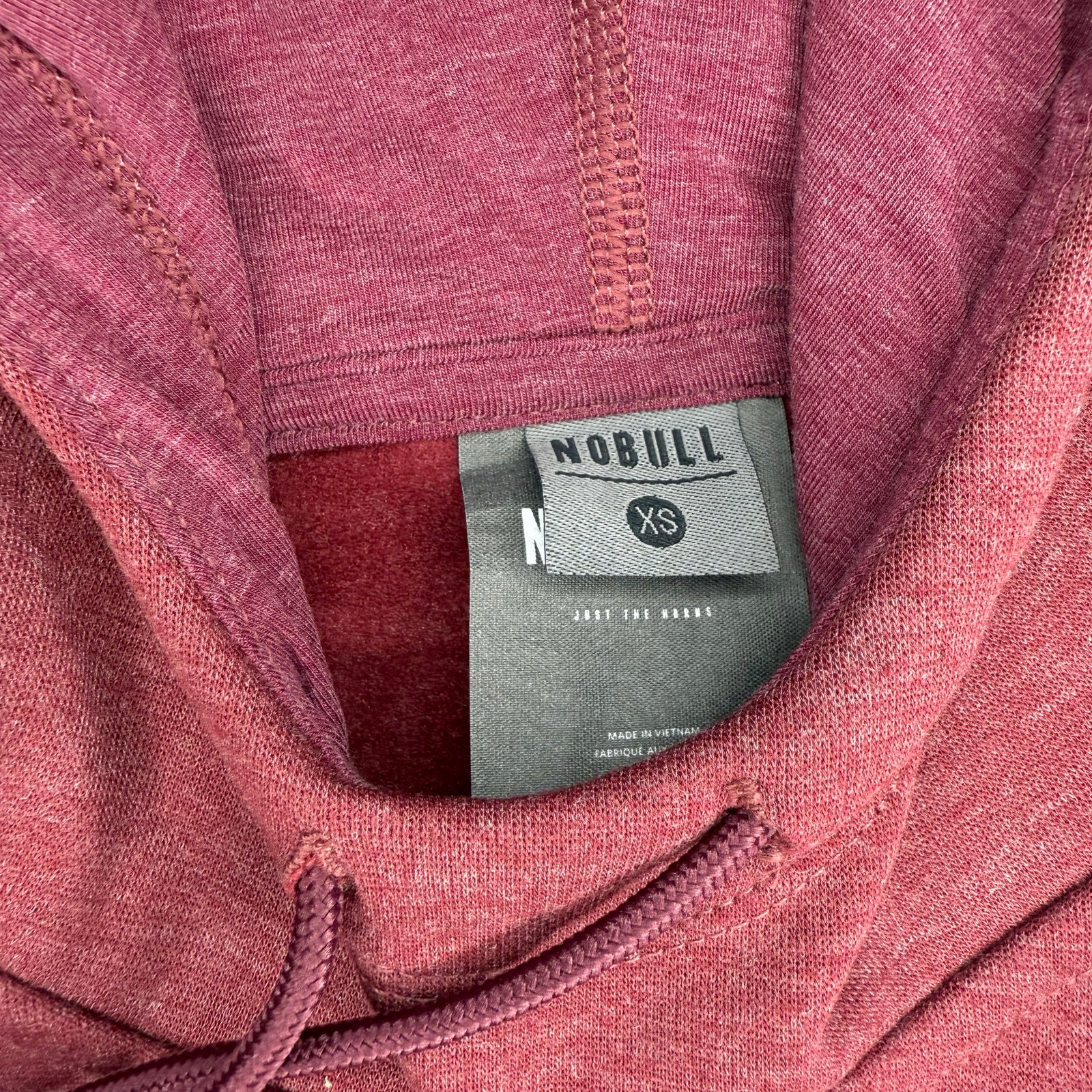 Nwt Nobull Women’s Hoodie Maroon Size Xs — image 3 of 5